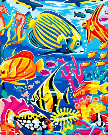 ️ Unterwasserwelt Malen nach Zahlen billiger Online-Shop