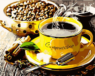 Aromatisierter Kaffee Malen nach Zahlen