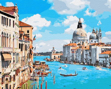 Canal Grande in Venedig Gemälde nach Zahlen