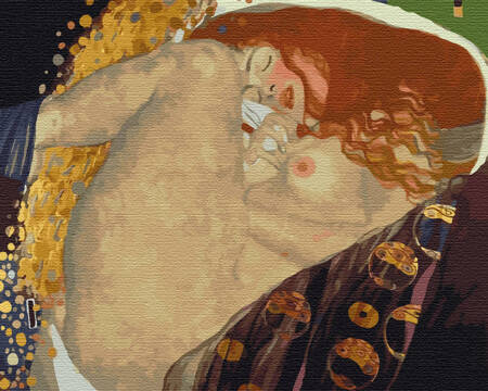 Danae - Gustav Klimt Malen nach Zahlen