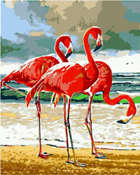 Flamingo Malen nach Zahlen