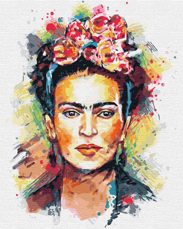 Frida Kahlo - Decoupage Malen nach Zahlen