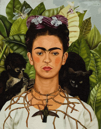 Frida Kahlo - Selbstporträt 40x50 cm Malen nach Zahlen