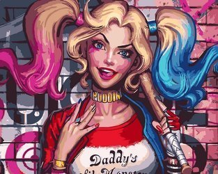 Harley Quinn Malen nach Zahlen