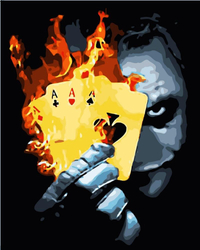 Joker-Feuerkarten Malen nach Zahlen
