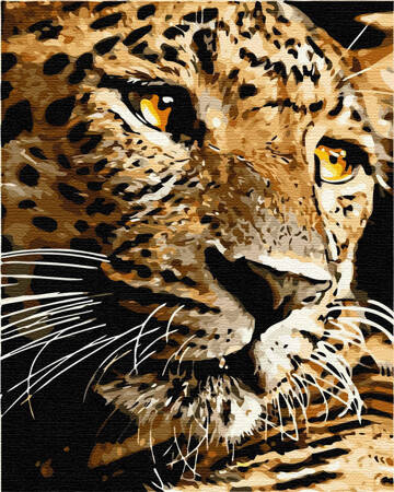 Leopard Malen nach Zahlen