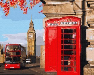 London Red Bus Malen nach Zahlen