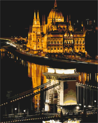 Nacht Budapest Malen nach Zahlen
