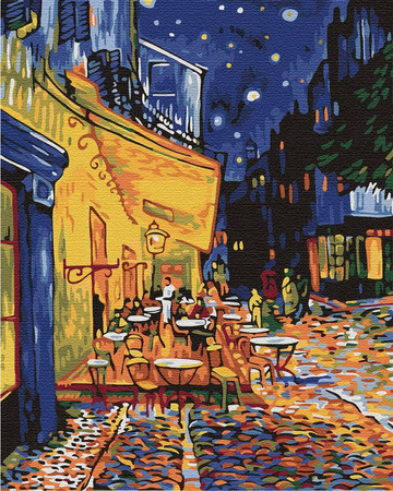 Nachtcafé In Arles. Van Gogh Malen nach Zahlen ohne Rahmen