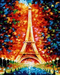Paris Eiffelturm Gemälde nach Zahlen