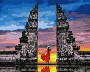 Reisender aus Bali Malen nach Zahlen