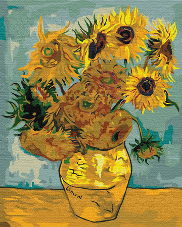 Sonnenblumen (Van Gogh) Malen nach Zahlen