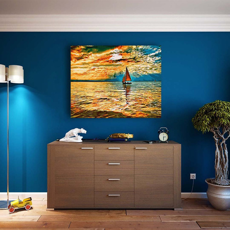 Der Himmel im Feuer der Sonne Malen Nach Zahlen