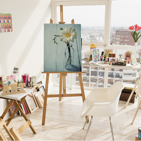 Blume in einer Flasche Malen Nach Zahlen