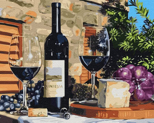 Wein Malen nach Zahlen