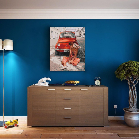 Sommer in Rot Malen Nach Zahlen