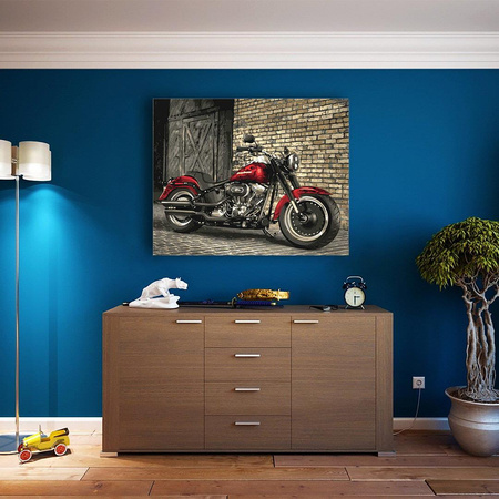 Rotes Motorrad Malen Nach Zahlen