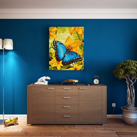 Blauer Schmetterling 30x40 Malen nach Zahlen