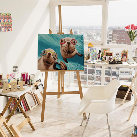 Interessante Siegel Malen nach Zahlen 40x50 cm