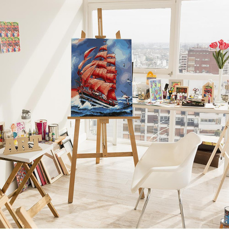 Scharlachrote Segel Malen nach Zahlen