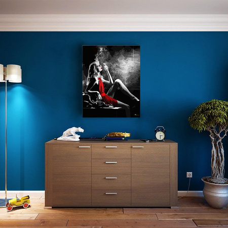 Dame mit Zigarette Malen Nach Zahlen