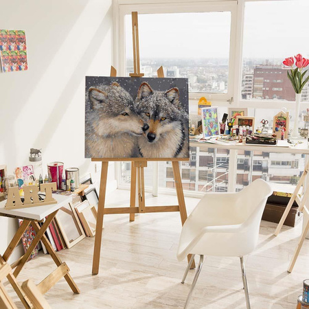 Liebe unter den Wölfen Malen nach Zahlen 40x50 cm