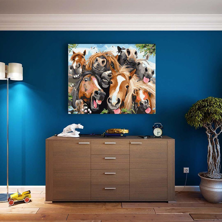 Freunde für die Ewigkeit Malen nach Zahlen ohne Rahmen