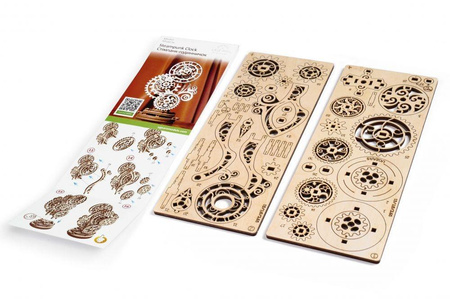 Mechanisches Steampunk Clock Folding Modell