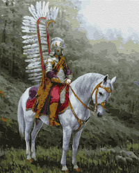 Der geflügelte Husar - Polnische Husaren Malen nach Zahlen