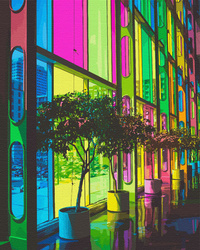 Regenbogenspiegelung der Stadt Malen Nach Zahlen