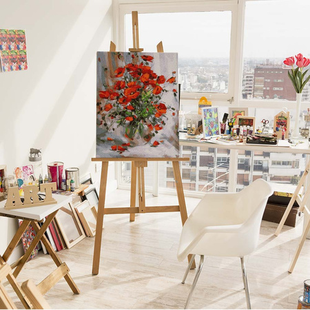 Rote Mohnblumen 50x65 Malen nach Zahlen