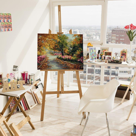 Herbst Park Malen nach Zahlen