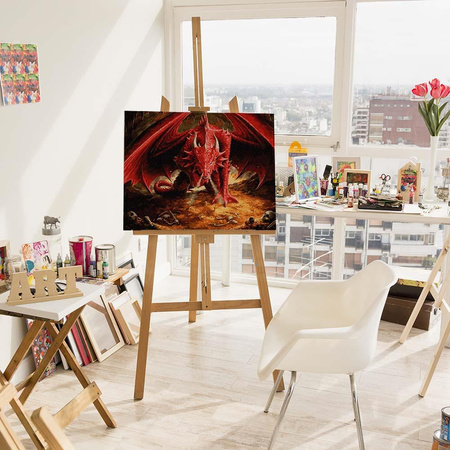 Roter Drache Malen Nach Zahlen