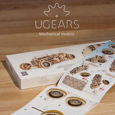 Auto U-9 Grand Prix Faltbares mechanisches Modell