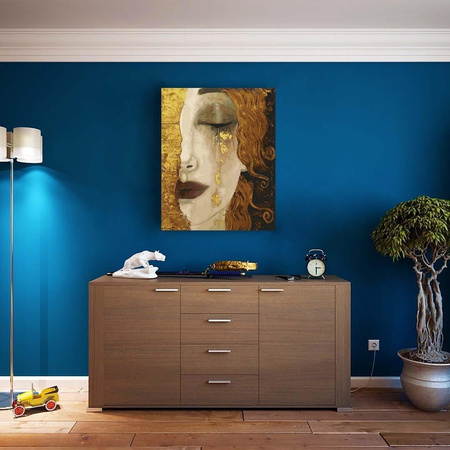 Gustav Klimt. Goldene Tränen Malen nach Zahlen ohne Rahmen