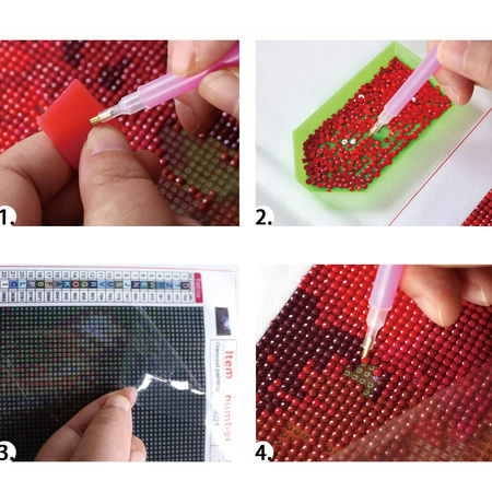 Diamantstickerei ohne Rahmen Mexiko in ihren Augen 30x40 Diamantmosaik 5D