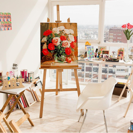 Rosenstrauß Malen nach Zahlen