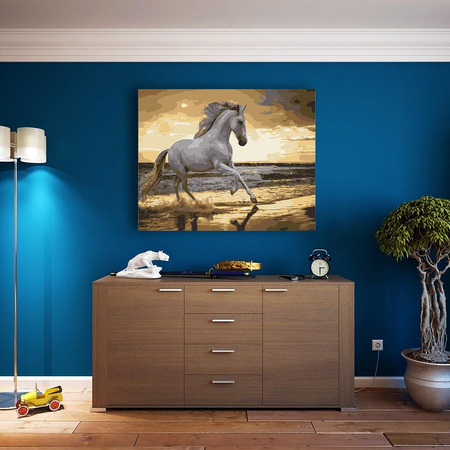 Pferd an der Küste Malen Nach Zahlen