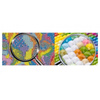 Kreatives Set Diamond Mosaic Möpse in Blumen 40cm * 50cm,