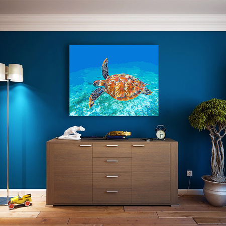 Schildkröte im Meer Malen Nach Zahlen