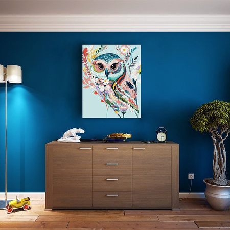 Blumeneule Malen Nach Zahlen