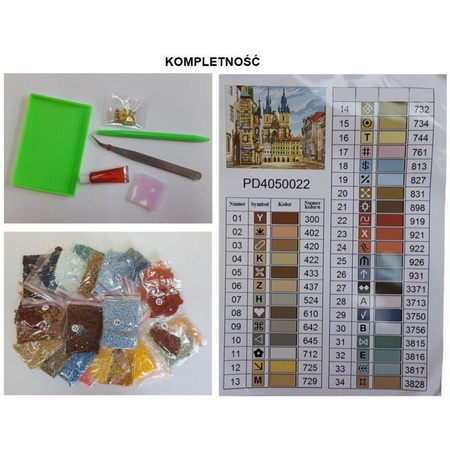 Kreatives Set Diamond Mosaic Summer am Fluss 40cm * 50cm,