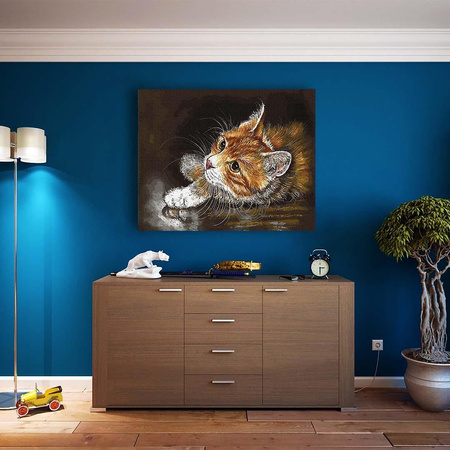 Ingwer Kätzchen Malen nach Zahlen