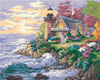 5D House by the Sea Diamantmosaik 40x50 cm