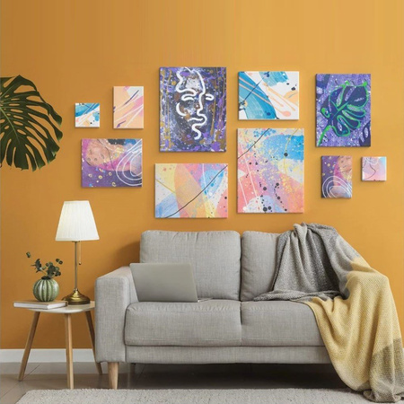 5x Baumwollleinwand 55x75cm Malleinwand