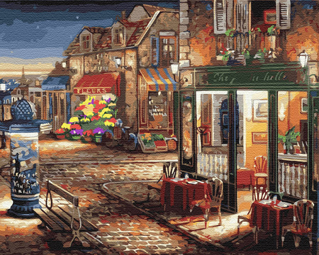 Abendcafé Malen Nach Zahlen