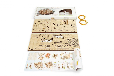 Antiker Sarg Ein mechanisches Modell, das zusammengebaut werden soll
