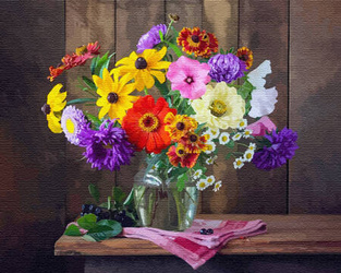 Blumenvase Malen Nach Zahlen