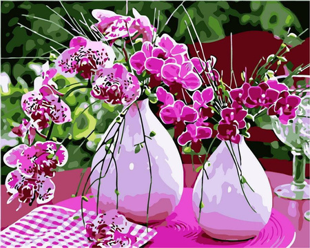 Rosa Stimmung Malen nach Zahlen