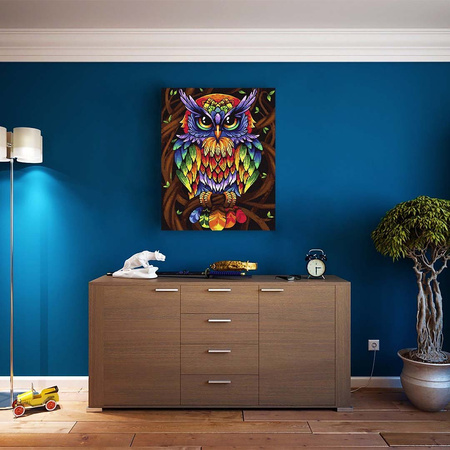 Regenbogeneule Malen Nach Zahlen